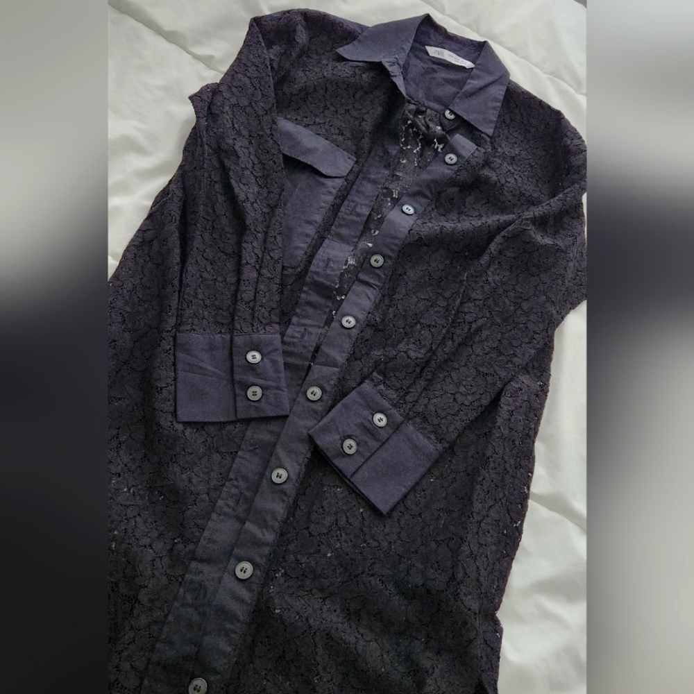 ZARA MAXI LACE KIMONO SIZE XS